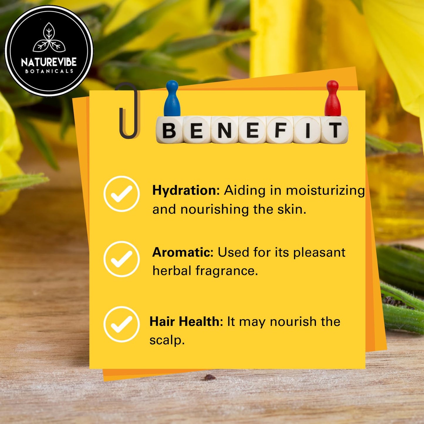 Naturevibe Botanicals Evening Primrose Oil 32 Ounces | 100% Pure and Natural | Great for Skin Care and Hair Care