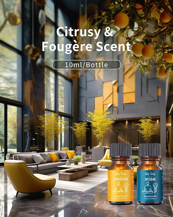 Hotel Scent Essential Oils Set, VEDA TINDA SCENT Luxury Hotel Diffuser Oil, Aromatherapy Gift Hotel Inspired Fragrance Oil Blends (6 x 10 ML) for Waterless Diffusers, Soap & Candle Making Scents - Bloomnest