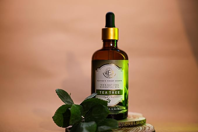 Luxurious Tea Tree Essential Oil by Enhanced Essentials|Concentrated,Natural and Slow Distilled Oils for Hair & Skin Care, Home Cleaning,Soap & Candle Making| Ideal for Businesses|3.38 fl oz (100 ml) - Bloomnest