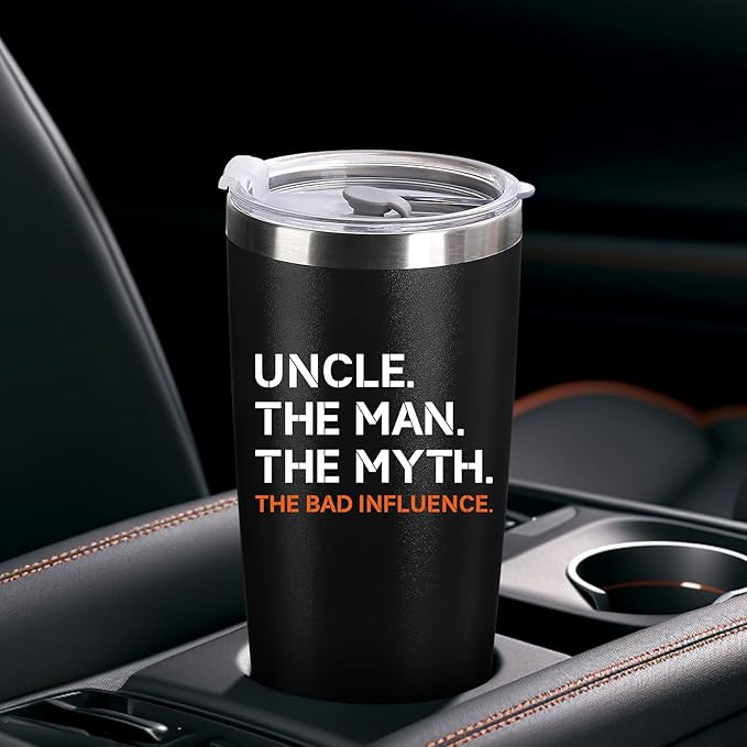Funny Uncle Gifts – 20oz Stainless Steel Tumbler | Gift for Uncle from Niece, Nephew, Kids or Brother | Birthday, Christmas, Father’s Day & Valentine’s Day Gift for Men - Bloomnest