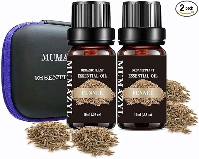 Fennel Essential Oil, Fennel Oil for Diffuser Humidifier Yoga Cleaning DIY Candle Soap Making Essential Oils 2 Pack 10ml - Bloomnest