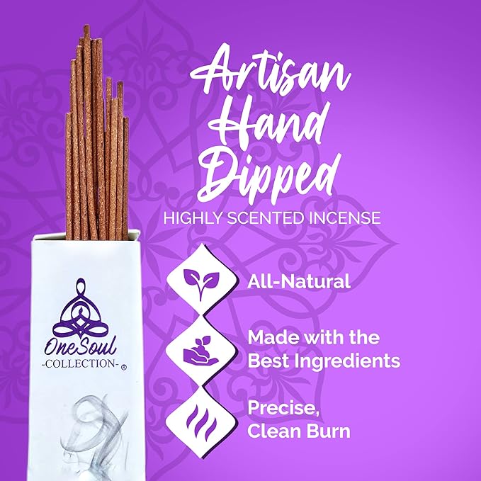 White Copal Incense Sticks, Natural Incense Sticks, Premium Incense Sticks for Aromatherapy, Hand-Rolled Artisan Meditation Incense, 90-Mins Burn Time, 11 Inches, Pack of 20 OneSoulCollection%C2%AE