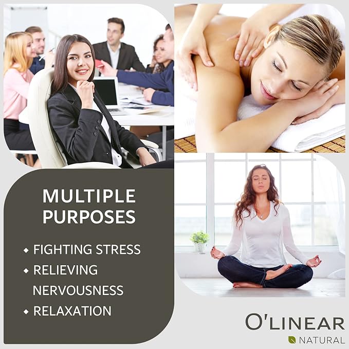 O’Linear Stress Relief Essential Oil Blends - Calming Essential Oil for Diffuser - Aromatherapy Relaxing Blend Oil - Essential Oils for Air Purifier 3.4 oz (100ml) - Bloomnest
