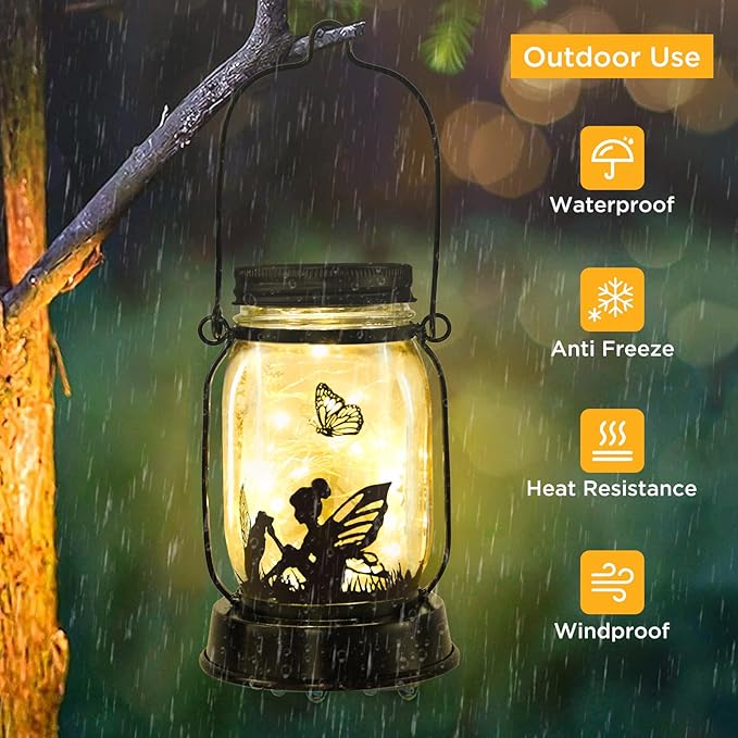 kyoryuger Dog Solar Lanterns, Dog Gifts for Women Mom Grandma, Christmas Dog Mom Gifts, Unique Birthday Gifts for Dog Lovers, Garden Decoration Outside for Yard, Patio,Backyard,Porch - Bloomnest