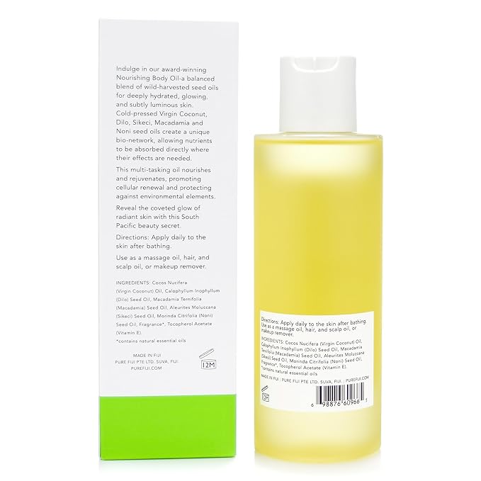 PURE FIJI Nourishing Exotic Coconut Body Oil, Noni (7.7 fl oz/230ml) - Bloomnest