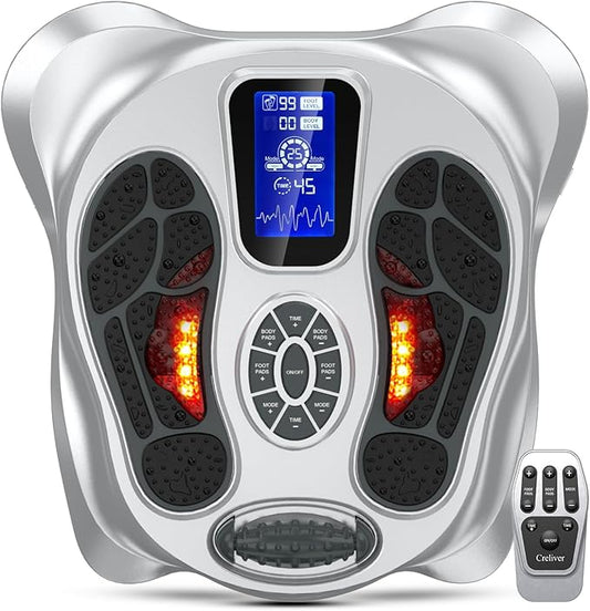 Creliver Foot Massager for Neuropathy Pain Relief for Feet and Legs, EMS TENS Unit - Nerve Muscle Circulation Stimulator with Electrode Pads, FSA Eligible Items Only List, HSA Store Eligible Items - Bloomnest