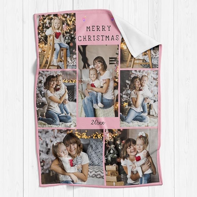 Custom Blankets with Photos, Personalized Photos Blanket Using My Own Photo, Customized Blankets with Picture, Personalized Gifts for Women Men Baby Child - Bloomnest