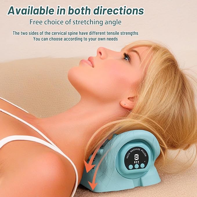 Neck Massager for Pain Relief Deep Tissue,9 Modes Electric Neck and Shoulder Relaxer Pillow,Massager with Heat for Pain Relief and Muscle Relax - Bloomnest