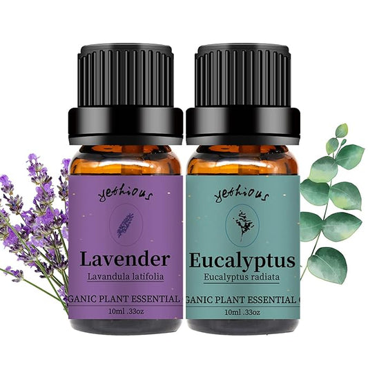 yethious Lavender Eucalyptus Essential Oil Organic Pure Plant Lavender Oil Essential Oil for Diffuser, Skin, Hair Care - Bloomnest