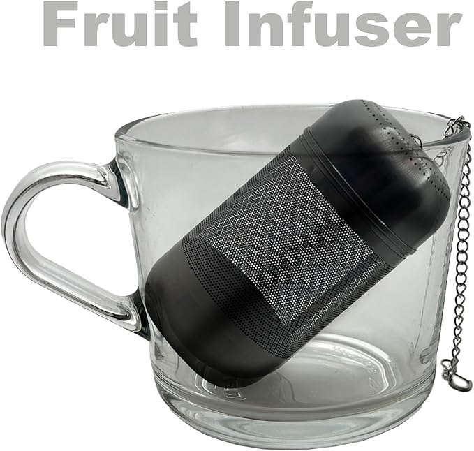 316 Stainless Steel Ion-Plated Fruit Infuser Insert &Tea Infuser for Loose Leaf,Compatible with Stanley,Hydro Flask,Iron Flask, Takeya,ThermoFlask，Reusable Filter for Herbs, Lemon, Cucumber - Bloomnest