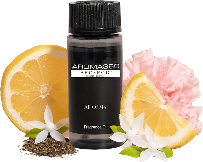 Aroma360 - All of Me Pro Pod Fragrance Oil Blend | Hotel Inspired Luxury Essential Oil Diffuser | Aromatherapy Scent Diffuser Oil | Green Tea, Lemon Flower and Jasmine 1.7 fl oz, 50 mL - Bloomnest