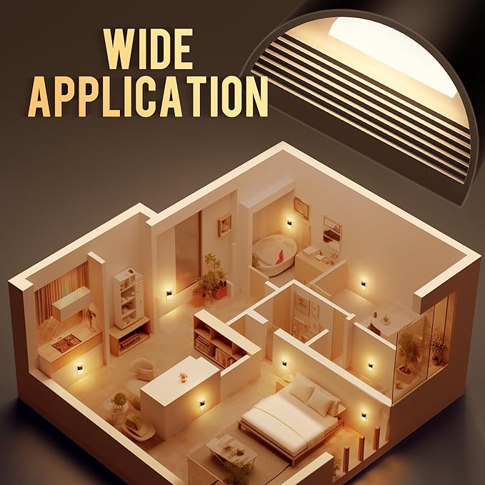 DORESshop LED Night Light[4 Pack], Night Lights Plug into Wall, 3 Level Brightness Adjustable Plug in Night Light, Dusk to Dawn Sensor, Nightlights for Adults, Bedroom, Bathroom, Hallway, 3000K - Bloomnest