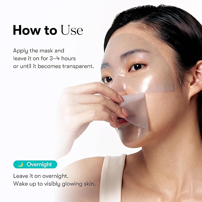 VT COSMETICS PDRN Hydrogel Mask(33gx4ea), Intensive Nourishing & Rejuvenating Overnight Mask, Skin Repair, Elasticity Boost, Hydrating & Plumping, Korean Skincare - Bloomnest