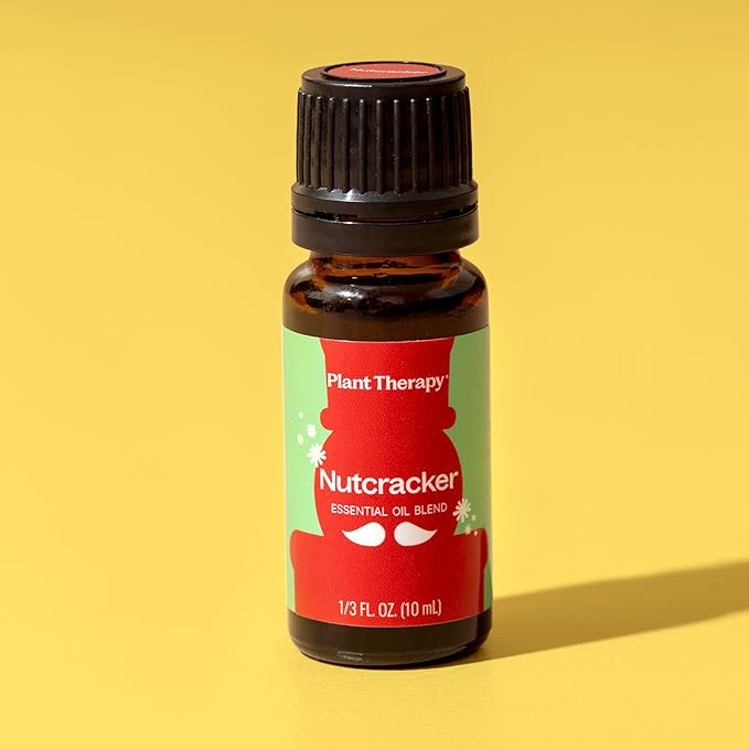 Plant Therapy Nutcracker Holiday Essential Oil Blend 10 mL (1/3 oz) Warm, Woody, and Festive Aroma, Relaxing & Uplifting, Perfect for Cozy Holiday Moments - Bloomnest