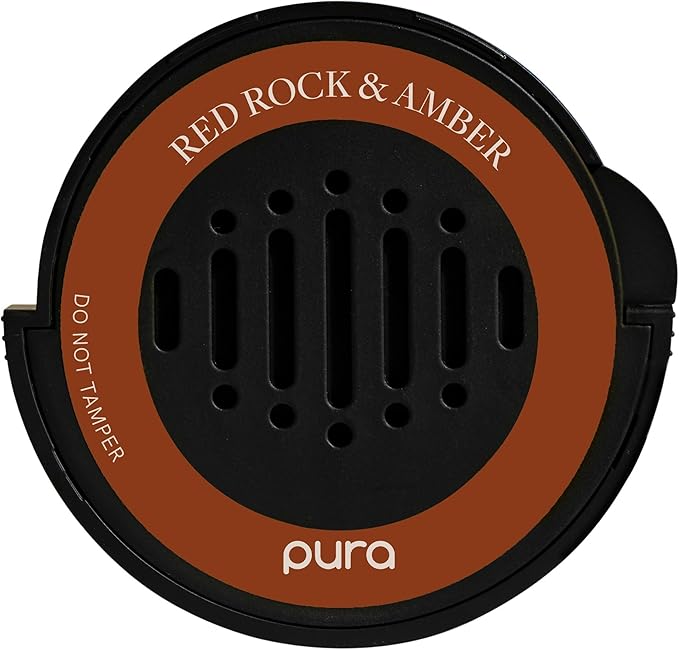 Pura Car Scent Refill - Fragrance for Pura Car Diffuser - Clean & Safe Luxury Diffuser Scent - Long-Lasting Fragrance for 30 Days of Aroma - Red Rock & Amber - Bloomnest