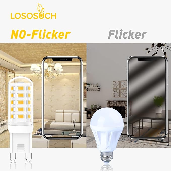 Dimmable G9 Led Bulbs 3W 4000K Neutral White (G9 Halogen 20W 25W 30W Equivalent) AC120V 0-100% Dimming G9 Led Bulbs for Chandelier Ceiling Pendant Lighting, No Flicker, 4-Pack - Bloomnest