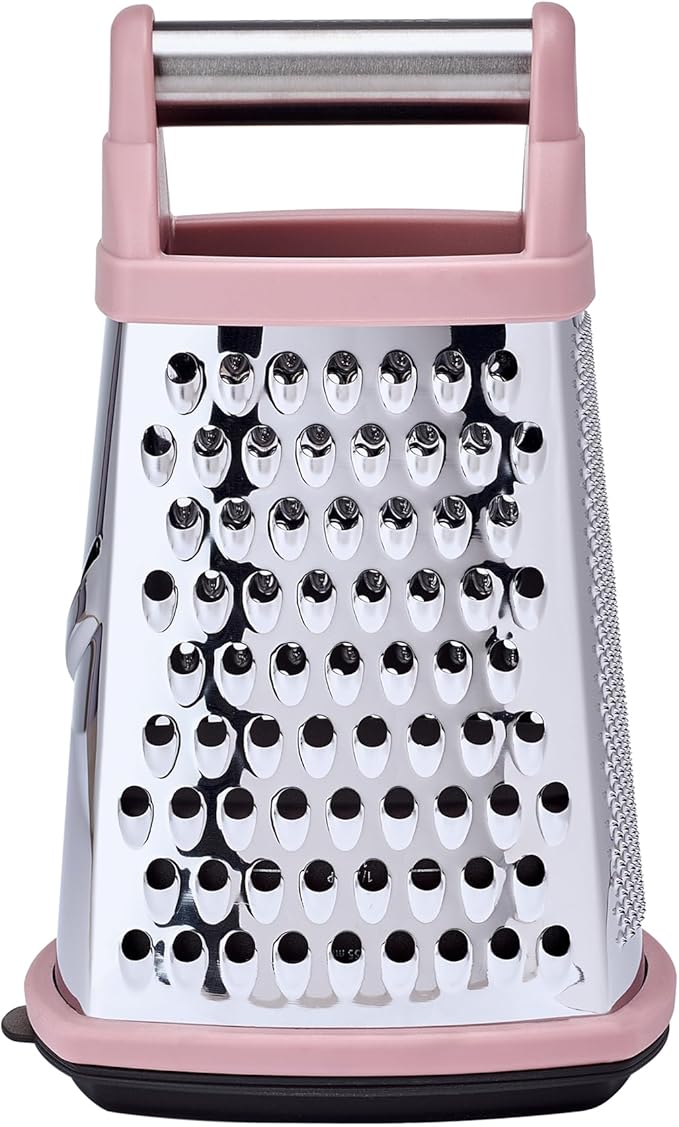 KitchenAid Gourmet Box Grater, Dried Rose, 10 Inch - Bloomnest