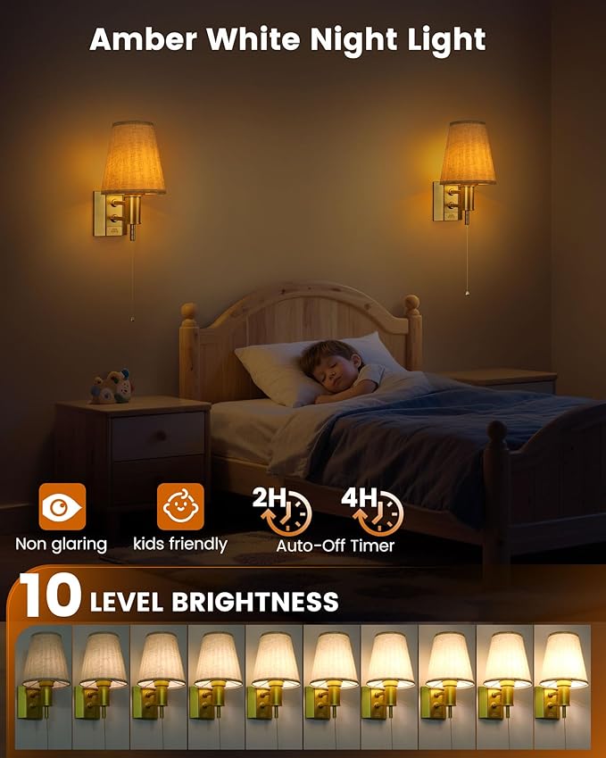 Rechargeable Wall Lights Gold Remote Control, 5200mAh Detachable Battery Wall Sconces, Wireless 16 Colors Timer & Dimmable Battery Wall Lamp for Bedroom, Living Room, Hallway - Bloomnest