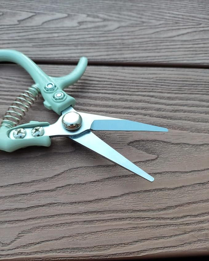 Fondwell 6" Pruning Shears Garden Scissors: Ultra Sharp Garden Clippers - Reliable Flower Snips for Trimming Small Plants - Bloomnest