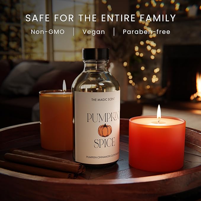 The Magic Scent Pumpkin Spice Aroma Oil - Diffuser Oil Scent - Cold-Air & Ultrasonic Diffuser - Pumpkin Essential Aromatherapy - 8.5 fl oz, 250 mL - Bloomnest