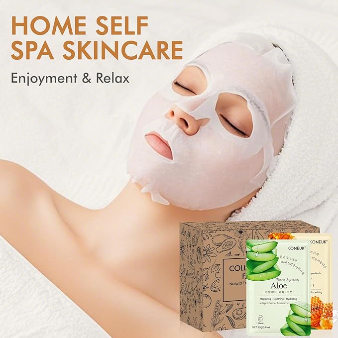 84 Pack Collagen Face Masks Skincare for Women, Hydrating and Moisturizing Sheet Face Masks for Women Skin Care, Face Mask Gifts Set for Spa Party, Bulk Facial Masks Suitable for All Skin Types - Bloomnest