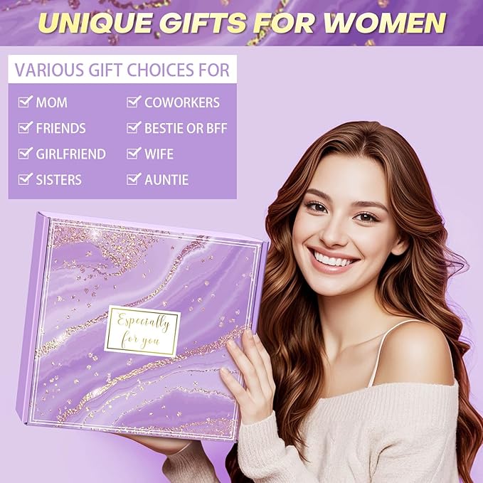 Valentines Day Gifts for Her Women Wife Mom Girlfriend Daughter, Relaxing Self Care Package Get Well Spa Gift Basket for Woman, Happy Birthday Gifts for Women Mom Grandma Best Friend Sister Her