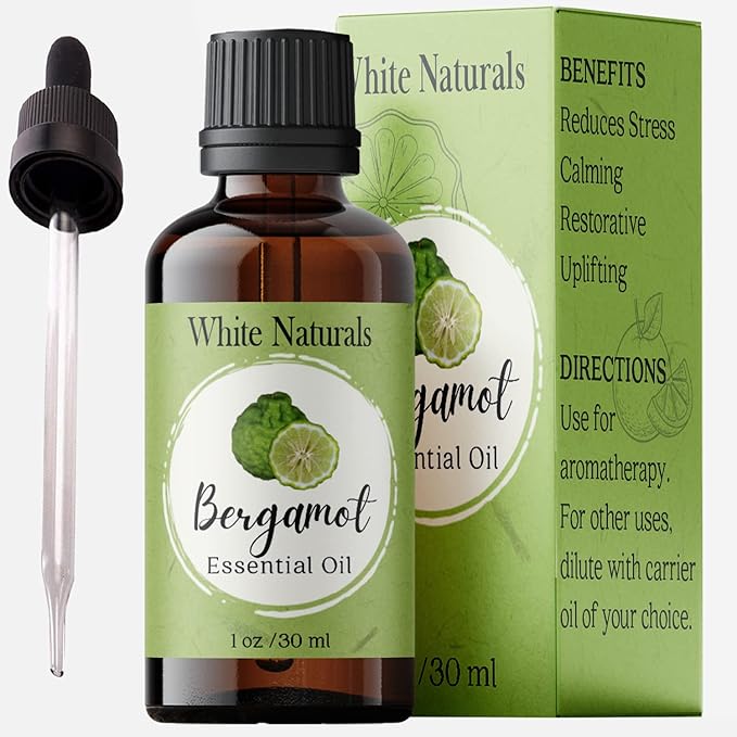 Organic Bergamot Essential Oil - 100% Pure & Natural -Premium Therapeutic Grade with Premium Glass Dropper - Undiluted Natural/Homeopathic Aromatherapy Scented, Great for DIY Soap Making, Massage - Bloomnest
