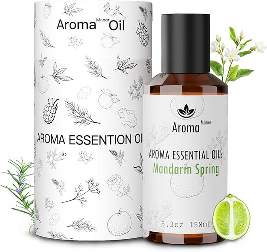 Hotel Diffuser Oil - Mandarin Spring Essential Oils for Scent Diffuser - Tangerine, Lime, Gardenia, Green Grass -Home Luxury Scents Aroma Fragrance for Home, Office - Bloomnest