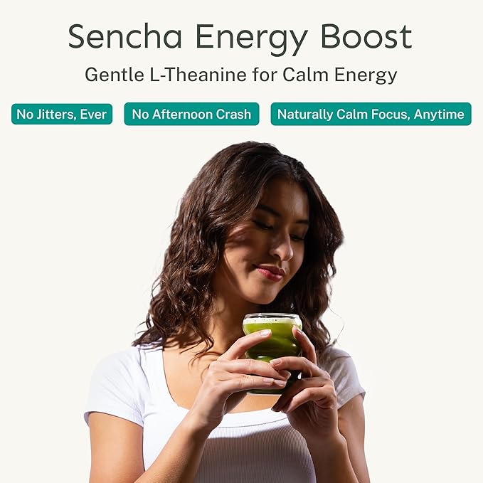 Yu Tea Organic Sencha Green Tea Powder, 30 Instant Packets | Rich in Antioxidants, EGCG, & L-Theanine | Pure Japanese First Harvest Leaf | Low Caffeine & Unsweetened | Single Serve Sticks - Bloomnest