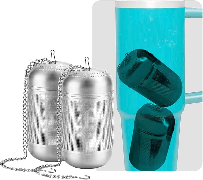 2PCS Medium Size Stainless Steel Tea Infuser Wide Mouth Bottles.,Compatible with Stanley,Hydro Flask, Iron Flask, Takeya, ThermoFlask - Bloomnest