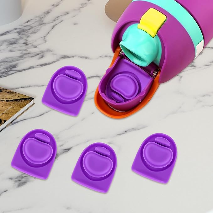 4pcs Replacement Stopper Seal Compatible with Owala FreeSip 24oz 32oz,Water Bottle Lid Insert Cap Silicone Seal Parts for Owala 16/19/24/32/40oz Spout Gasket Mouth piece Accessories F4 Frokolla