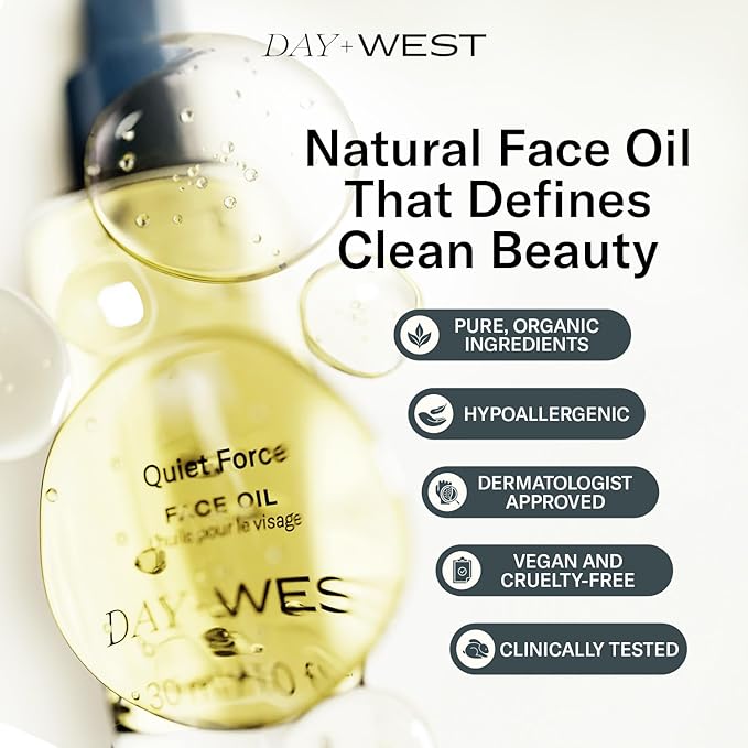 Hydrating Face Oil for Women, 30ml Rosehip and Squalane Oil for Face for Smooth and Sensitive Skin, Moisturizing and Hydrating Vitamin C, Natural Oils, Essential Oils for Skin Care and Gua Sha Use - Bloomnest