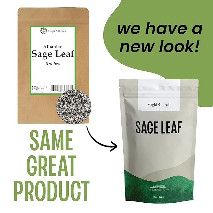 MagJo Naturals, Rubbed Sage (1 Pound Bag) bulk Salvia officinalis - Bloomnest