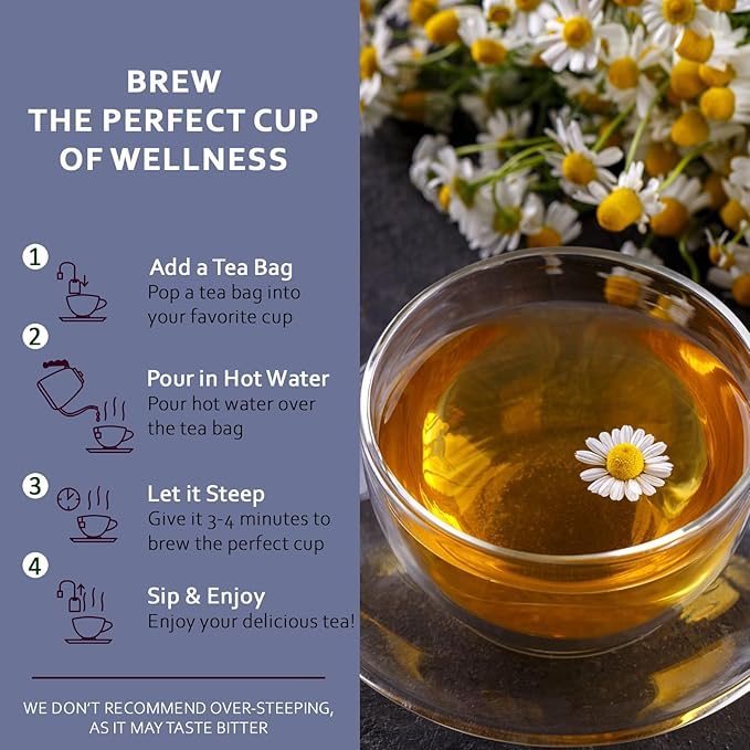Life Plus Style Gourmet Sweet Dreams Calming Herbal Tea Organic Peppermint Natural Herbal Fennel Tea Caffeine Free Chamomile Tea Hot or Iced Soothing Blend Sleep Relax Supports Wellness 60 Tea Bags - Bloomnest