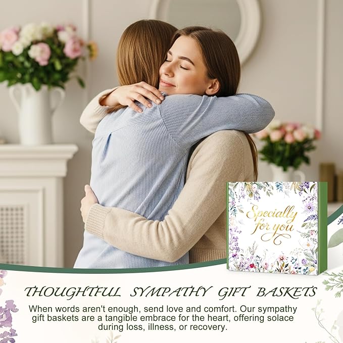 Valentines Day Gifts for Her Mom Wife, Birthday Gifts for Women Spa Care Package, Get Well Soon Gift Baskets Thinking of You Sympathy Gift Box for Friend, Sister, Wife (Khaki) - Bloomnest