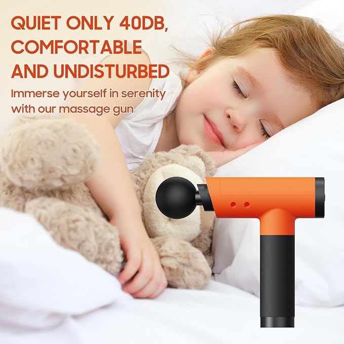 Massage Gun with 9 Heads & Storage Case – Deep Tissue Massage Gun – Quiet Portable Massage Guns for Muscle Relaxation, - Bloomnest