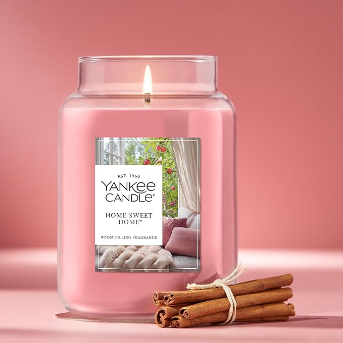 Yankee Candle, Home Sweet Home Fall Scented Candle, 22oz Large Jar with up to 150 Hour Burn Time - Bloomnest