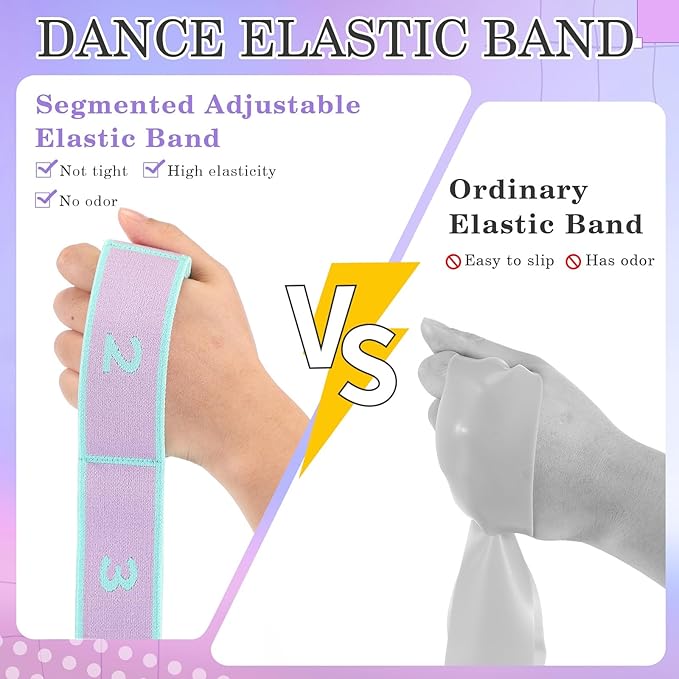 Stretch Strap for Kids Elastic Gymnastics Stretching Ballet Dance Band with 8 Loops Adjustable Exercise Training Resistance Strap for Children Stuff Pilates Latin Yoga Equipment - Bloomnest