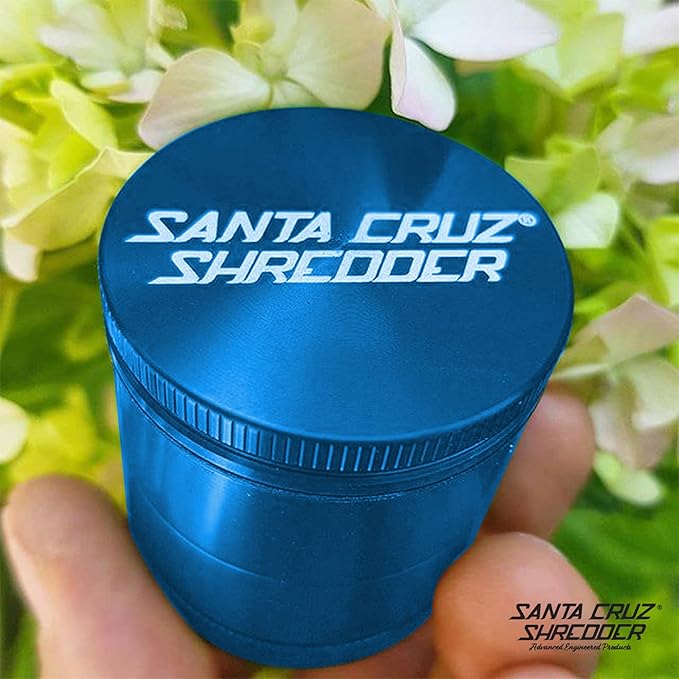 Santa Cruz Shredder Spice Grinder Made in USA (Medium (2.2 Inch), Blue) - Bloomnest