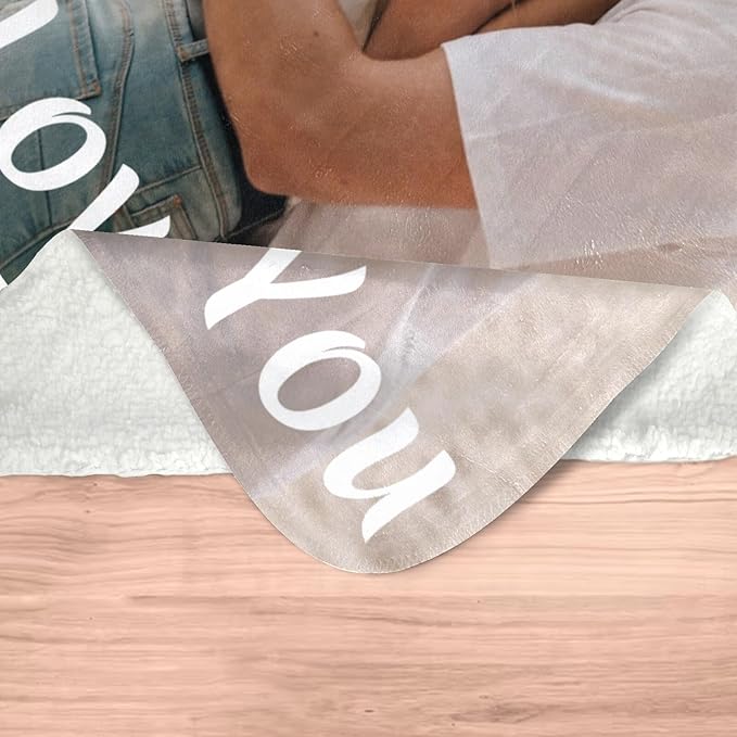Custom Blankets with Photo, Personalized Blanket Using My Own Photo, Customized Blankets with Picture, Personalized Gifts for Women Men Baby Child - Bloomnest