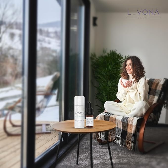 Levona Scent Essential Oils for Diffuser: Blissful Aura Diffuser Oil with Notes of Amber, Musk & Jasmine - Home Luxury Scents for Hotel & Office - Fragrance Oil -10Ml Essential Oil LEVONASCENT