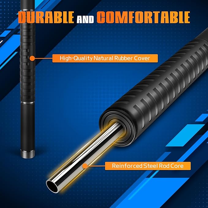 Muscle Roller Stick, Massage Roller for Muscle Deep Tissue Massage, Calf Roller for Myofascial Release, Therapy Roller Stick for Back, Legs, Arms, Waist, and Shoulders Full Body Use (Black)