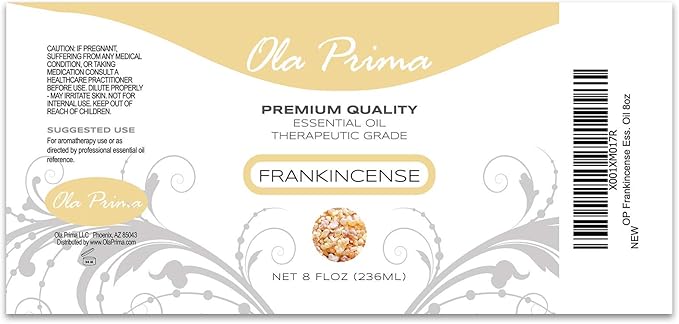 Ola Prima Oils 8oz - Frankincense Essential Oil - 8 Fluid Ounces - Frankincense Oil Therapeutic Grade - Bloomnest