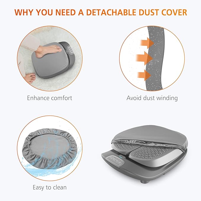 Snailax Vibration Foot Massager with Heat,Remote Control,Adjustable Vibration Speed Electric Massager Machine for Circulation,Plantar Fasciitis, Pain - Bloomnest