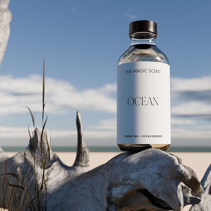 The Magic Scent Ocean Diffuser Oil - Hotel & Home Luxury Scents Inspired by Bali - Oil Scents for Home Designed for Use in All Diffusers - 4 fl oz, 120 mL - Bloomnest