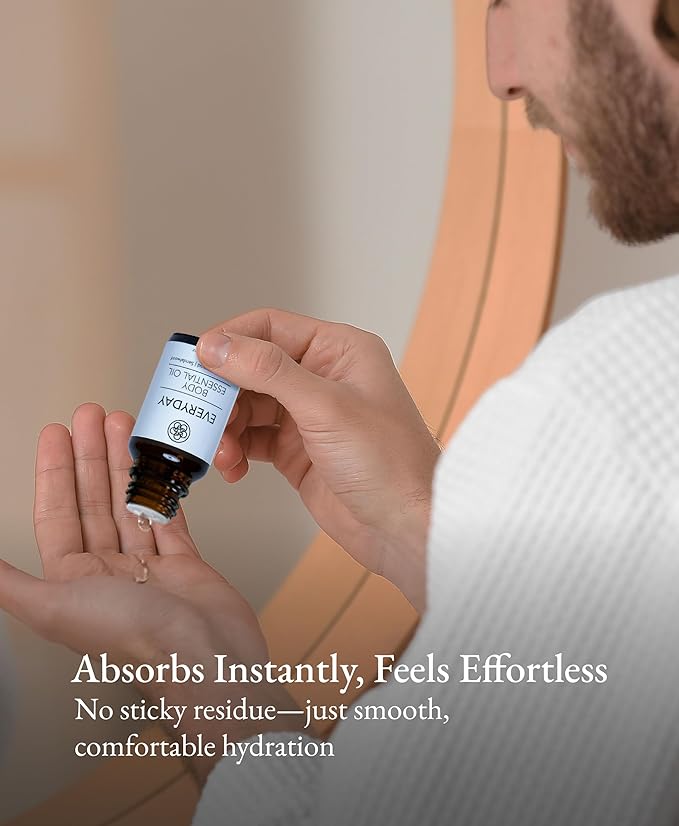Woody Essential Oil for Men, Aromatherapy Blend with Amber, Hinoki, Agarwood, Sandalwood – Relaxing, Grounding Scent for Diffuser or Massage, 10ml - Bloomnest