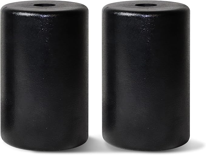 WF Athletic Supply PU/Foam Foot Pads, Foam Roller for Exercise Machines Equipment Replacements, Roller Pad for Leg Extension, PEC Deck Pads for Weight Bench, Sold by Pair (7” x 4.5” OD x 0.875” ID) - Bloomnest