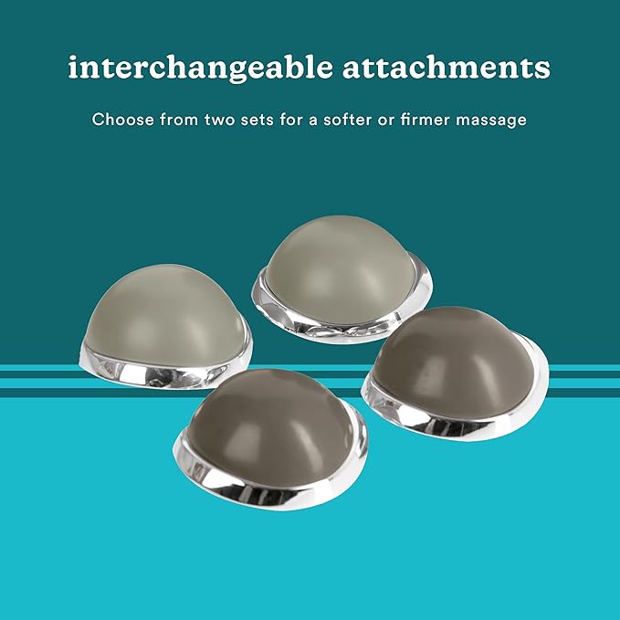 Homedics Percussion Action Massager with Heat | Adjustable Intensity, Dual Pivoting Heads | 2 Sets Interchangeable Nodes, Heated Muscle Kneading for Back, Shoulders, Feet, Legs, & Neck - Bloomnest