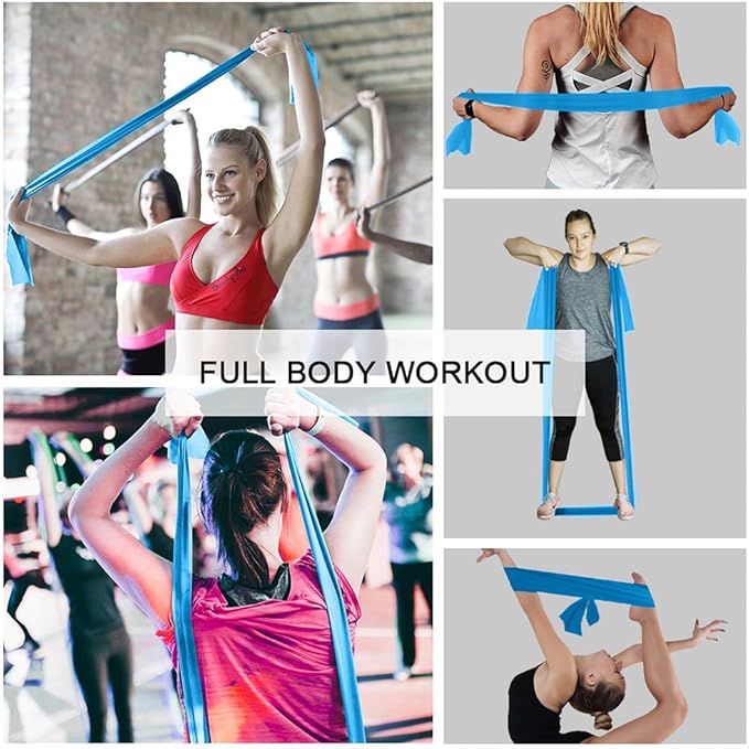 Resistance Bands,Professional Long Non-Latex Elastic Stretch Bands,Exercise Bands for Physical Therapy, Yoga, Pilates, Rehab, at-Home or The Gym Workouts, Strength Training - Bloomnest