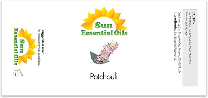 Sun Essential Oils Patchouli Essential Oil, 2oz – Aromatherapy Oil for Diffusers - Bloomnest